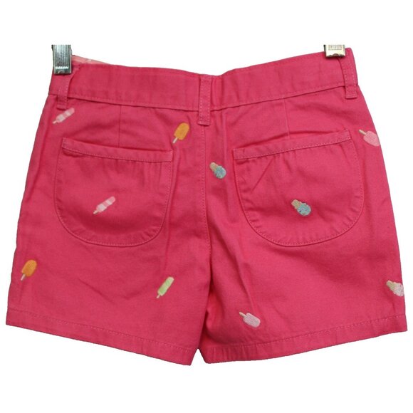 2010 Gymboree Popsicle Party Shorts sz 5 Pastel Pink Pockets Embroidery Adjustab - Picture 2 of 4